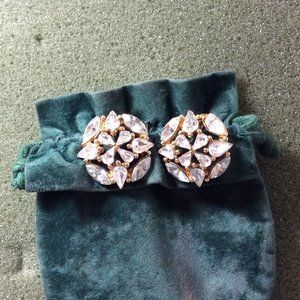 Vintage Crystal Clip-on Earrings
